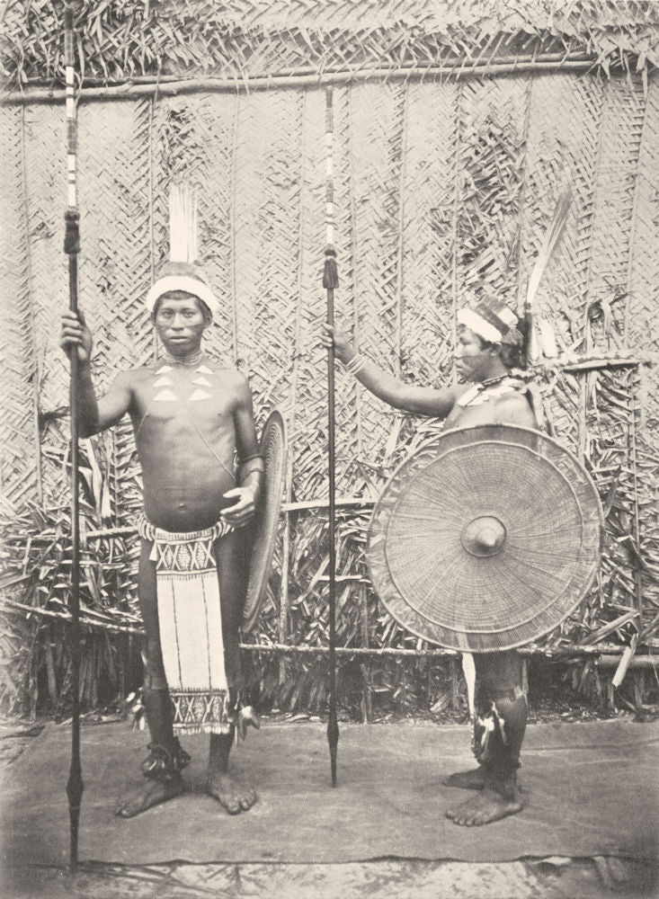 BRAZIL. Tukano Indians in Gala Array; Uaupe River. North-west Brazil 1900